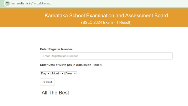 Karnataka SSLC Results 2024 Declared