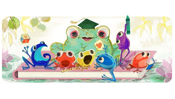 Google Doodle Celebrates Teachers' Day 2024 With Colourful Frogs Symbolising Education Google Doodle Celebrates Teachers' Day 2024 With Colourful Frogs Symbolising Education