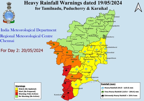 Tamil Nadu Weather Alert Heavy Rains To Lash 22 Districts For Next 72 Hours Chennai To Get Light Showers