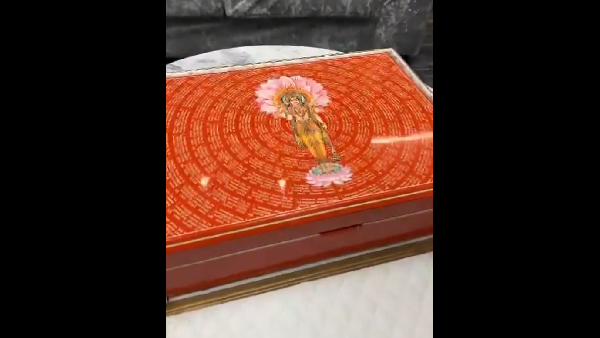 WATCH Viral Video Anant Ambani Radhika Merchant s Opulent Wedding Invitations Set Social Media Abuzz