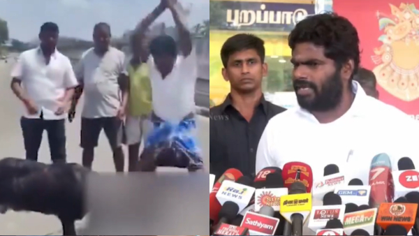Annamalai Haters Behead Goat With His Photo In Viral Clip Tamil Nadu BJP Chief Reacts