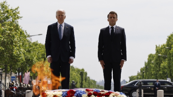 Biden In France Warns Putin Won t Stop At Ukraine In Joint Press Conference With Macron