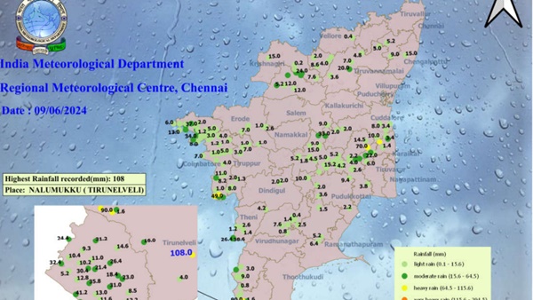 Tamil Nadu Weather Update 9 Districts Brace for Downpour Light Rains Predicted In Chennai