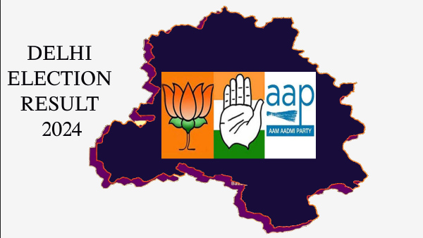 Live Delhi Election Result 2024 BJP Congress And AAP Compete In Delhi