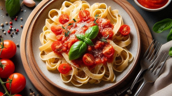 Easy Pasta Recipe With Red Sauce That Is Healthy And Ideal For Fun Cooking with Children At Home