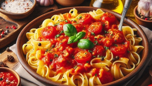 Easy Pasta Recipe With Red Sauce That Is Healthy And Ideal For Fun Cooking with Children At Home