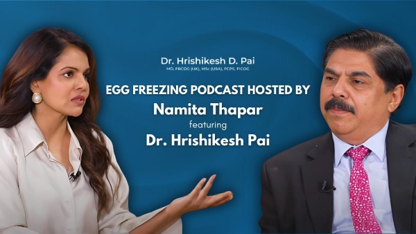 Dr Pai attends a Podcast on Egg Freezing A Crucial Aspect of IVF Treatment hosted by Mrs Namita Thapar Executive Director of Emcure Pharmaceuticals