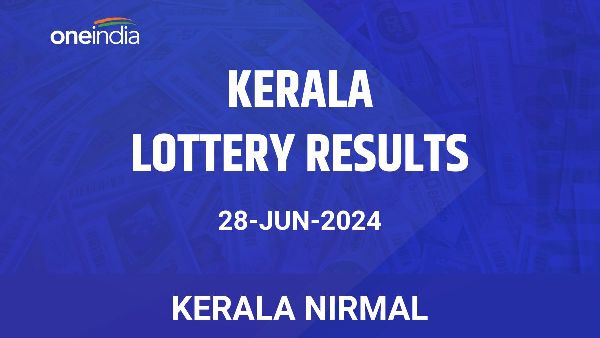 Results of the Kerala State Lottery Nirmal for June 28