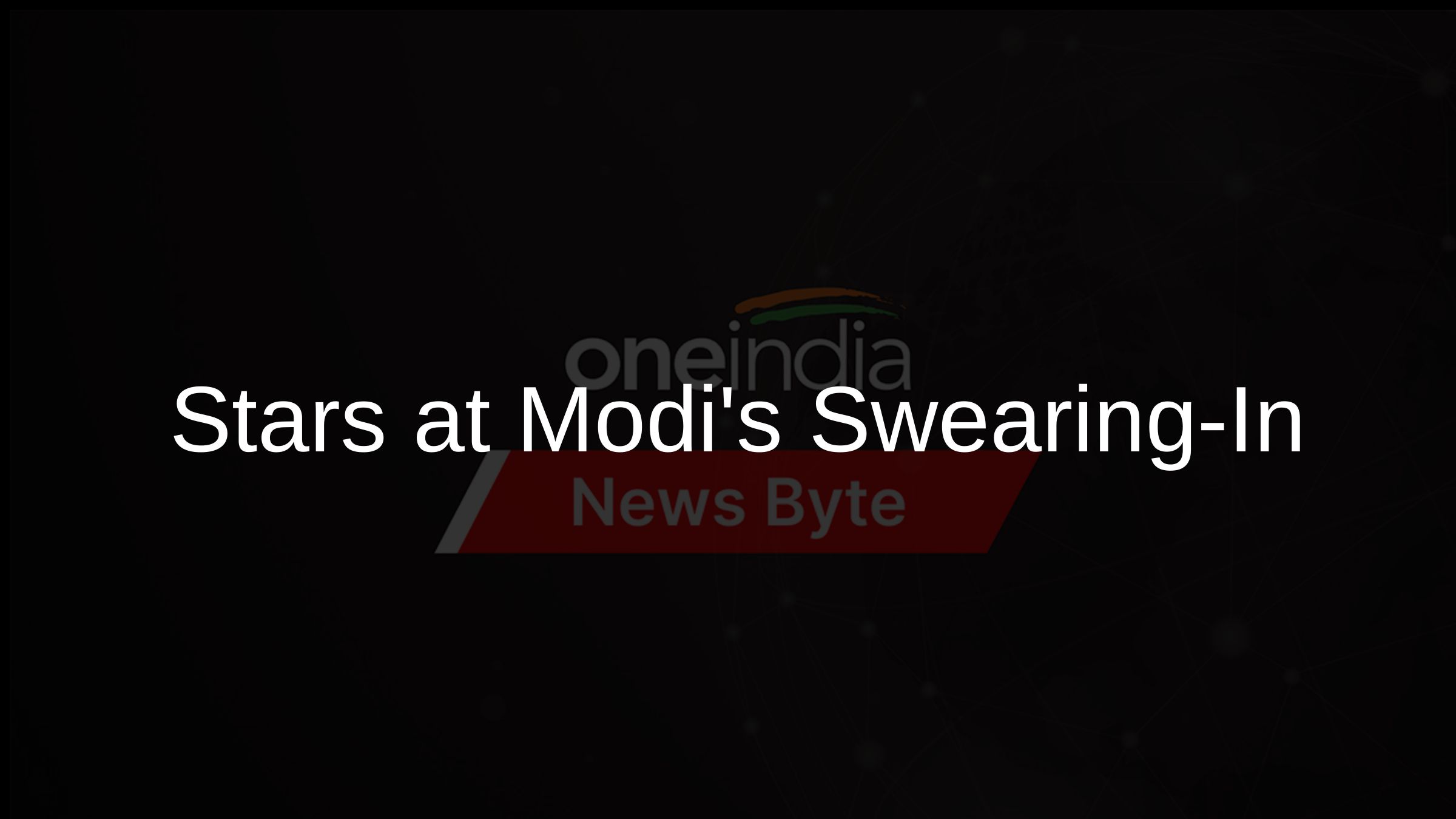 Stars at Modis Swearing-In