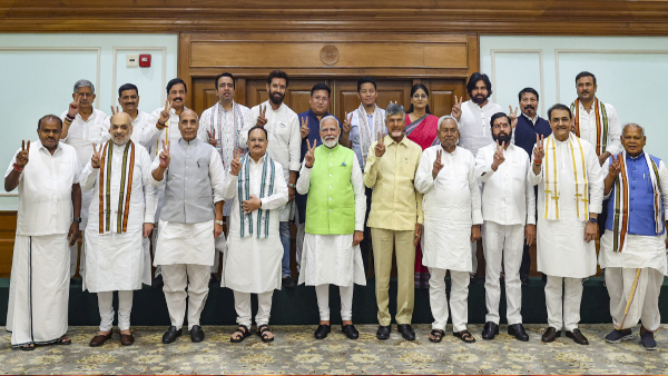 NDA Wins Modi Equals Nehru s Record And BJP Poised For Major Expansion