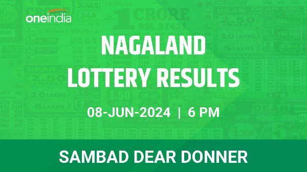 Results of the Nagaland State Lottery Dear Donner for June 8 at 6 PM