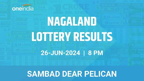 Results of the Nagaland State Lottery Dear Pelican for June 26 at 8 PM