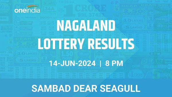 Results of the Nagaland State Lottery Dear Seagull for June 14 at 8 PM