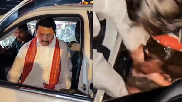 Congress Workers Wash Nana Patole s Feet