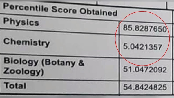 85 In Physics 5 In Chemistry Bizarre Scorecard Of Arrested NEET Aspirant Details Inside