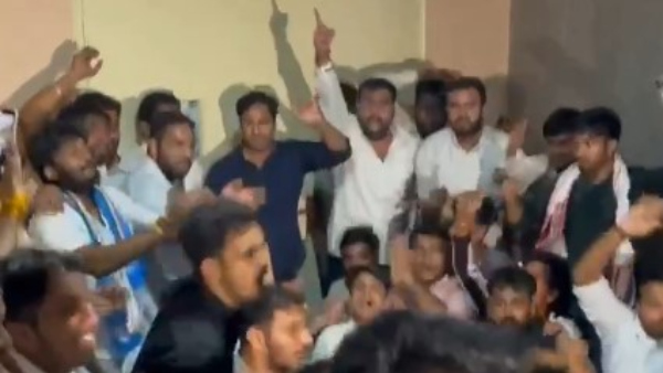 NSUI Workers Storm NTA Office In Delhi Lock It From Inside