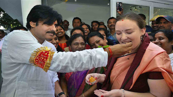 Meet AP DyCM Pawan Kalyan s Russian Wife