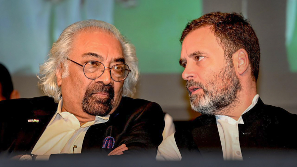 Congress leader Rahul Gandhi with Sam Pitroda Congress leader Rahul Gandhi with Sam Pitroda