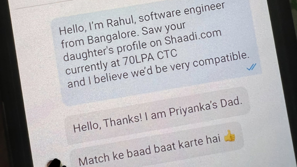 Screenshot from the chat shared on X