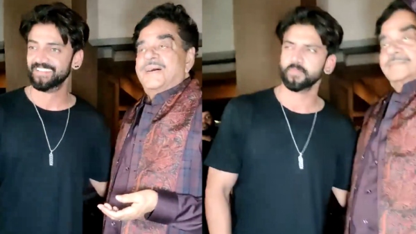 Shatrughan Zaheer Iqbal s Pose Together