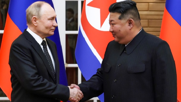 Russian President Vladimir Putin and North Korea s leader Kim Jong Un