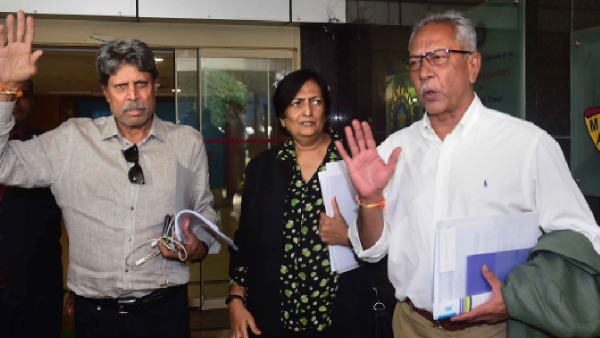 Former Cricketers Kapil Dev and Anshuman Gaekwad