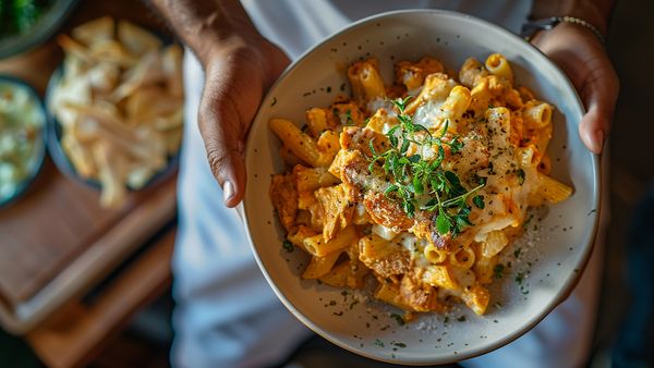 15-Min Cheesy Chicken Pasta 15-Min Cheesy Chicken Pasta
