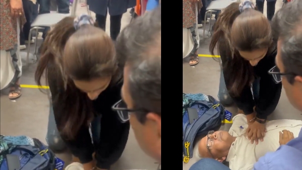 WATCH Viral Video Heroic Female Doctor s Life-Saving CPR Receives Praise At Delhi Airport WATCH Viral Video Heroic Female Doctor s Life-Saving CPR Receives Praise At Delhi Airport