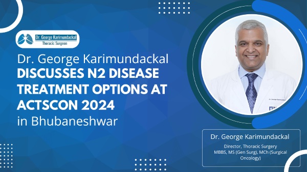 Advancing Thoracic Oncology Dr George Karimundackal presented his views on N2 disease neoadjuvant therapy vs surgery at IACTSCON 2024 Advancing Thoracic Oncology Dr George Karimundackal presented his views on N2 disease neoadjuvant therapy vs surgery at IACTSCON 2024