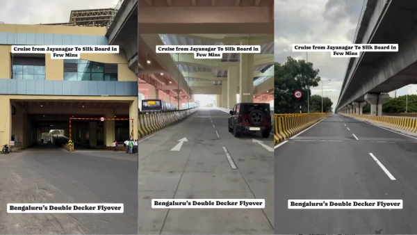Bengaluru s Double-Decker Flyover On Namma Metro Lines Sees Light Traffic Amid Rainy Weather