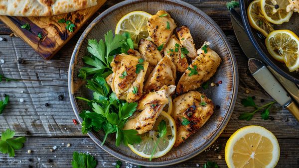 Lebanese Garlic Lemon Chicken