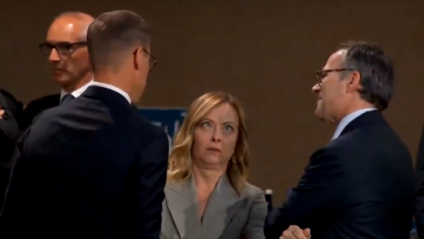 WATCH Biden s Late Entry At NATO Summit Did Meloni Just Roll Her Eyes WATCH Biden s Late Entry At NATO Summit Did Meloni Just Roll Her Eyes