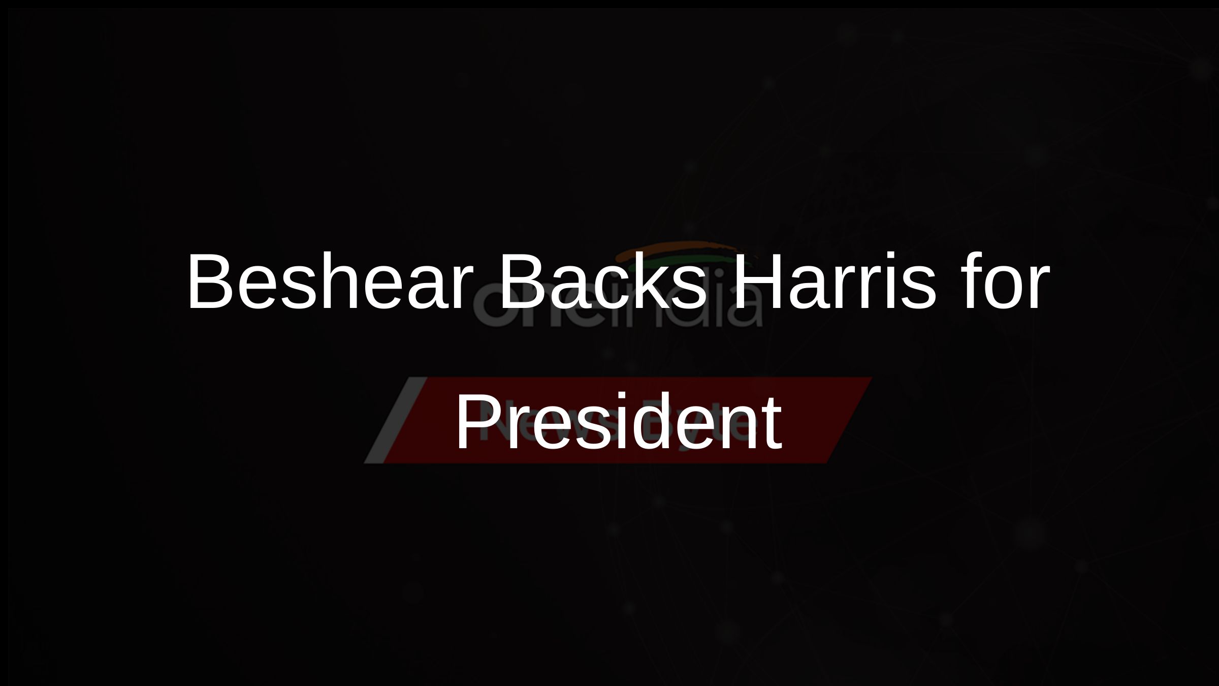 Beshear Backs Harris for President