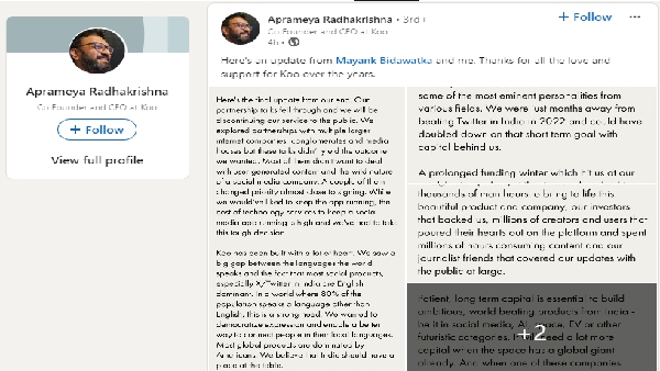 Koo Shuts Down Founders Say Goodbye To Homegrown Platform