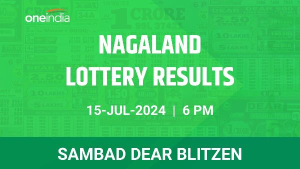 Results of the Nagaland State Lottery Dear Blitzen for July 15 at 6 PM Results of the Nagaland State Lottery Dear Blitzen for July 15 at 6 PM