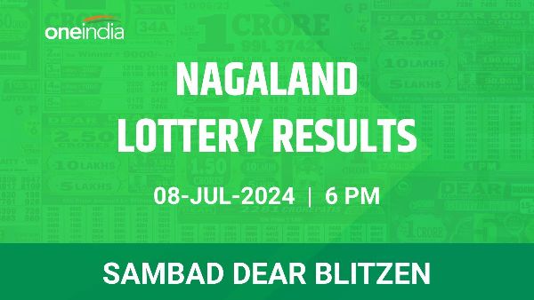Results of the Nagaland State Lottery Dear Blitzen for July 8 at 6 PM