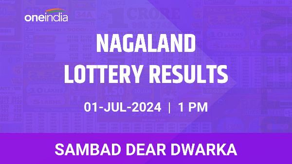 Results of the Nagaland State Lottery Dear Dwarka for July 1 at 1 PM