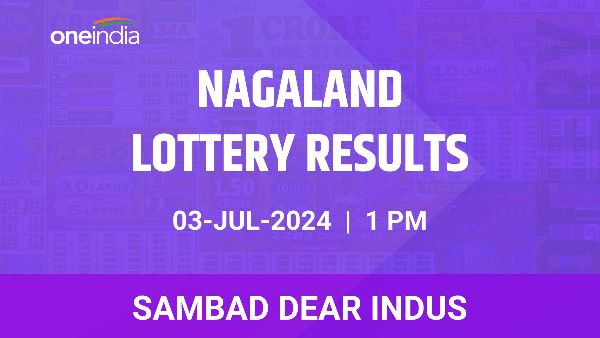 Results of the Nagaland State Lottery Dear Indus for July 3 at 1 PM