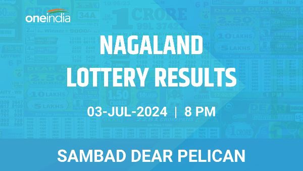 Results of the Nagaland State Lottery Dear Pelican for July 3 at 8 PM