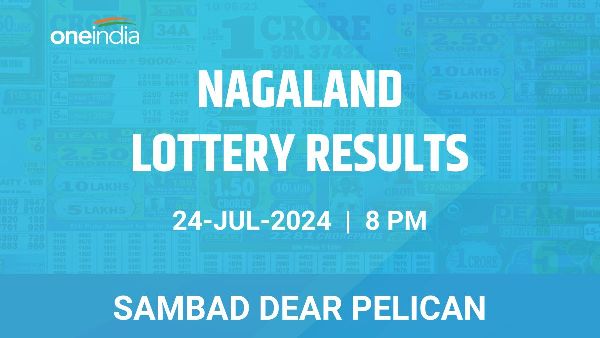 Results of the Nagaland State Lottery Dear Pelican for July 24 at 8 PM