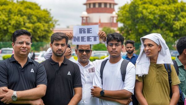 Students at the Supreme Court of India in New Delhi Monday July 7 2024