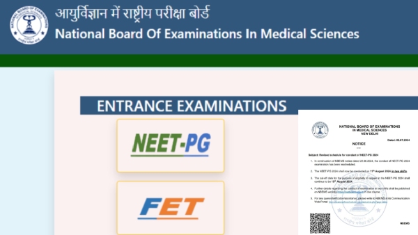 NEET PG Exam Date Announced