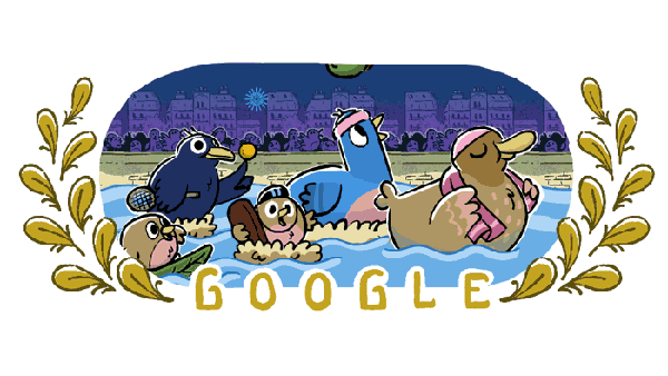 Google Doodle Celebrates The Start Of The Paris Games With Festive Illustrations