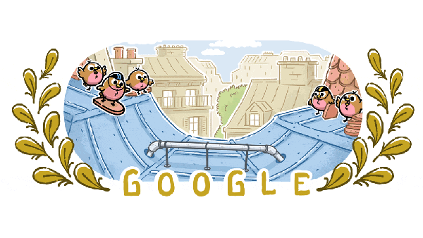 Google Doodle Celebrates Skateboarding At The Paris Games With Iconic Landmarks