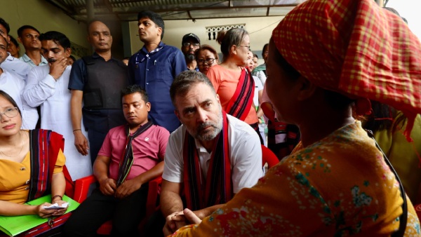 Cong vs BJP As Rahul in Assam Manipur