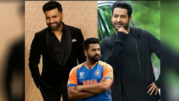 Jr NTR and Rohit Sharma