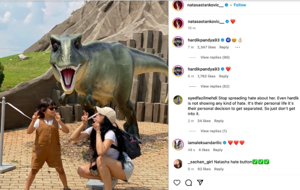 Hardik Pandya s First Reaction To Natasa Stankovic s Post Amid Separation Defends Her