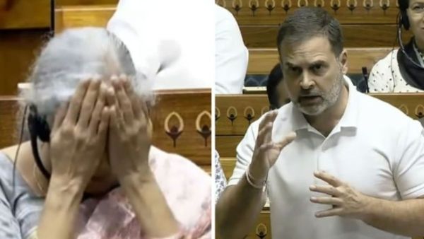 Nirmala Sitharaman Laughs Out Loud At Rahul Gandhi s Lok Sabha Remark Watch