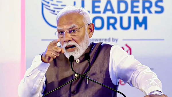 Prime Minister Narendra Modi speaks at the ET World Leaders Forum in New Delhi Saturday Aug 31 2024