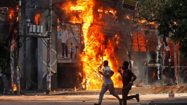 Bangladesh Crisis Goes Out Of Control 24 Burned Alive In Hotel Fire Hindu Temples Targeted